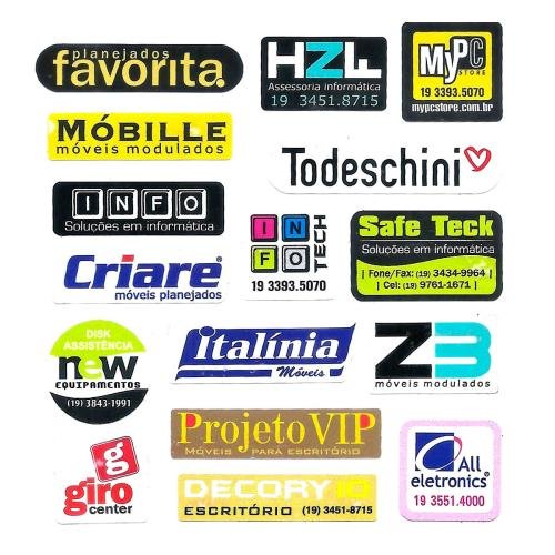 Etiquetas pra Gabinete Promocional