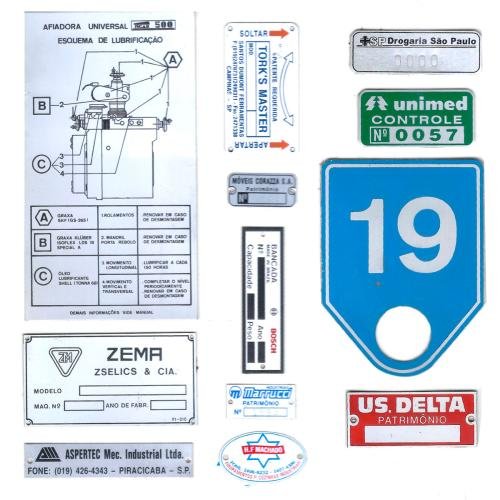 Etiquetas Metalizada em Aluminio